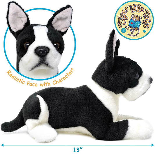 Baxter the Boston Terrier Plush Puppy Dog, Stuffed Animal, Viahart