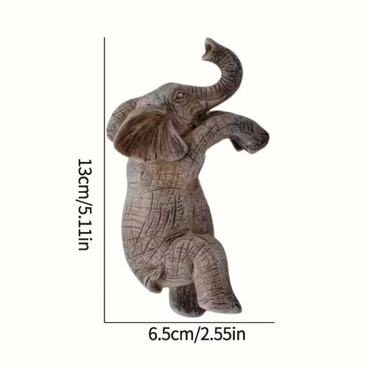 Decorative Small Hanging Elephant Resin Hugger Statue for Pots & Planters