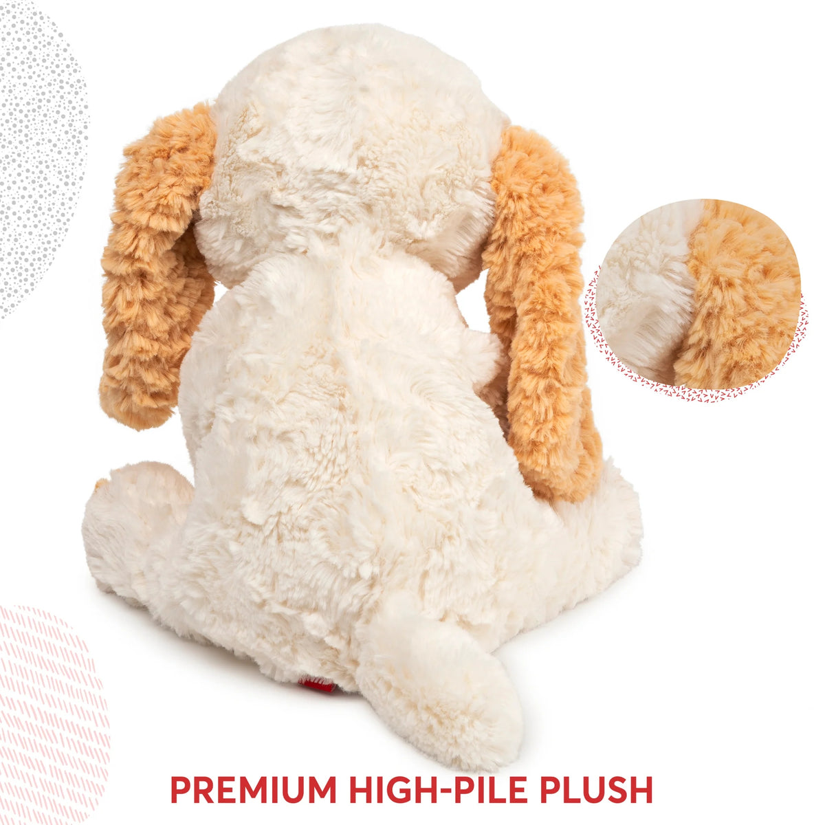 Gunc Cozys Beige and Cream Plush Puppy Dog, 10 inches