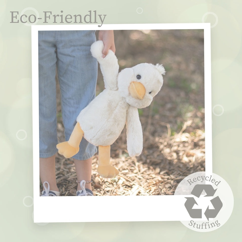 World's Softest Large Lushees Doodle Duck 16" Off White Plushie Stuffed Animal