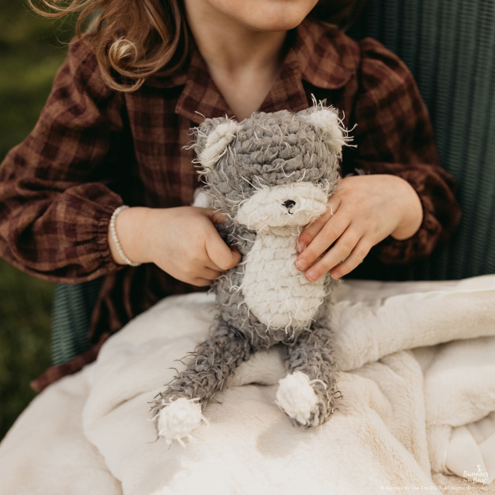 Bunnies By The Bay Shaggy Purr-ty Plush Soft 12" Gray White Kitty Cat