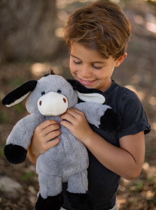World's Softest Lushee 16 Inch Plush Gray Darly Donkey, Stufed Animal – detail view