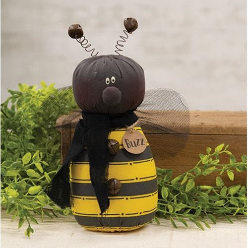 Buzz the Bee 8" Primitive Fabric Bumblebee Rustic Country Shelf Decor