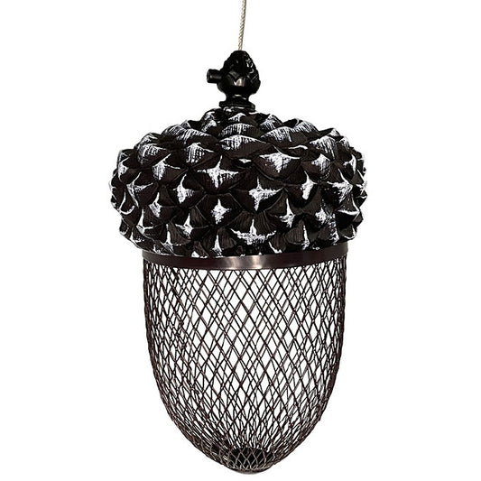 Sterling Acorn Peanut Mesh Hanging Decorative Bird Seed Feeder
