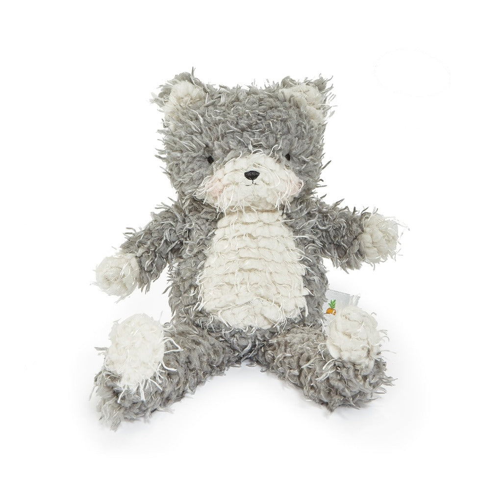 Bunnies By The Bay Shaggy Purr-ty Plush Soft 12" Gray White Kitty Cat