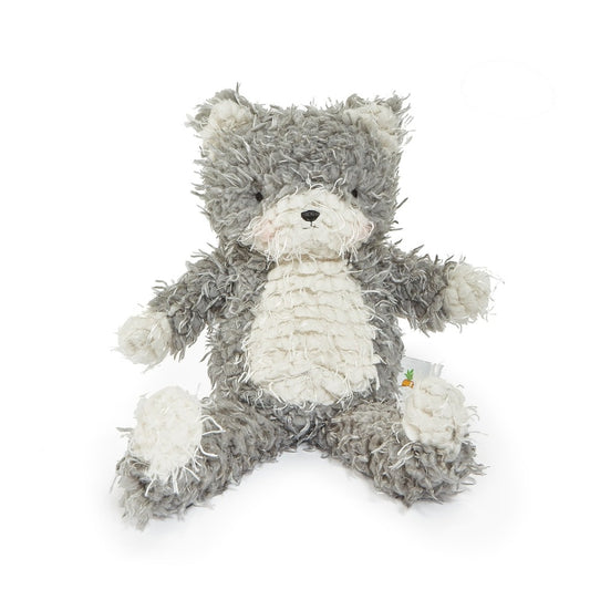 Bunnies By The Bay Shaggy Purr-ty Plush Soft 12" Gray White Kitty Cat