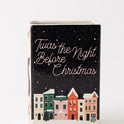 Twas the Night Before Christmas, C. Moore Holiday Themed 8" Ceramic Book Vase