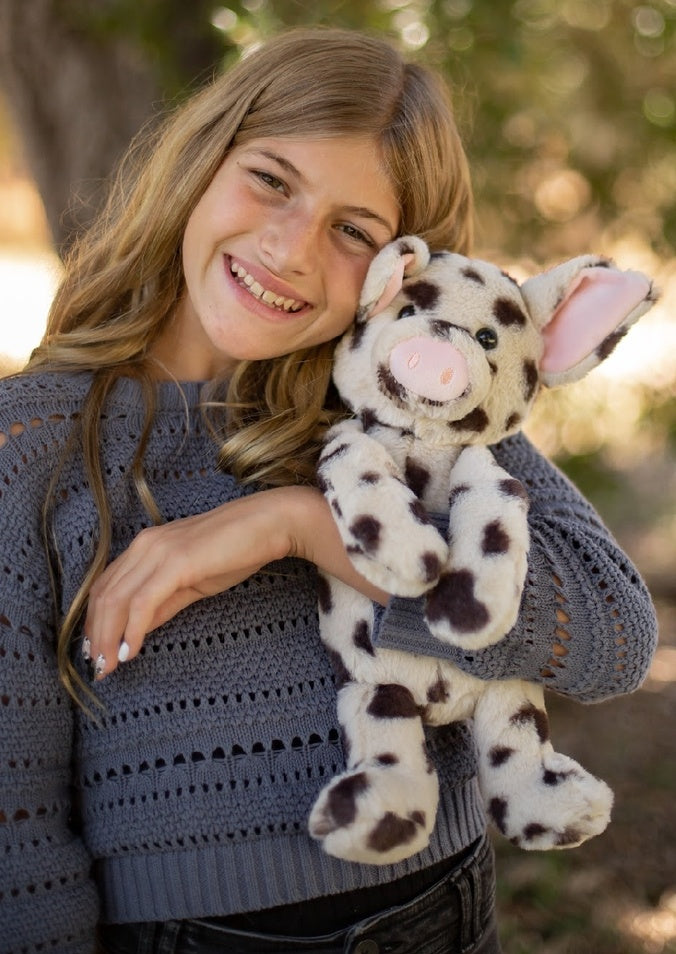 World's Softest Lushee Plush 16 Inch Spots Piggy, Stuffed Animal Pig