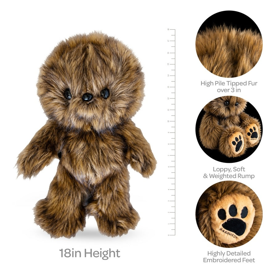 Beverly Hills Teddy Bear Biggy Bigfoot Plushee, 18" Plush Stuffed Animal