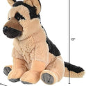 German Shepherd Stuffed Animal 12" Soft Plush Cuddlekins Dog by Wild Republic