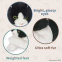 Bearington Collection Lil' Domino the Black & White Cat, Tuxedo Kitten Plush 8"