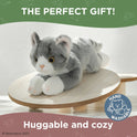 Lil' Socks Gray Tabby Cat Plush 8" Kitten by Bearington Collection