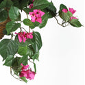 Nearly Natural Bright Pink Artificial Bougainvillea 24" Hanging Flower Basket