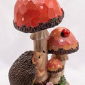 Cute Solar LED Hedgehog, Ladybug & Mushrooms Garden Statue, Animal Yard Decor