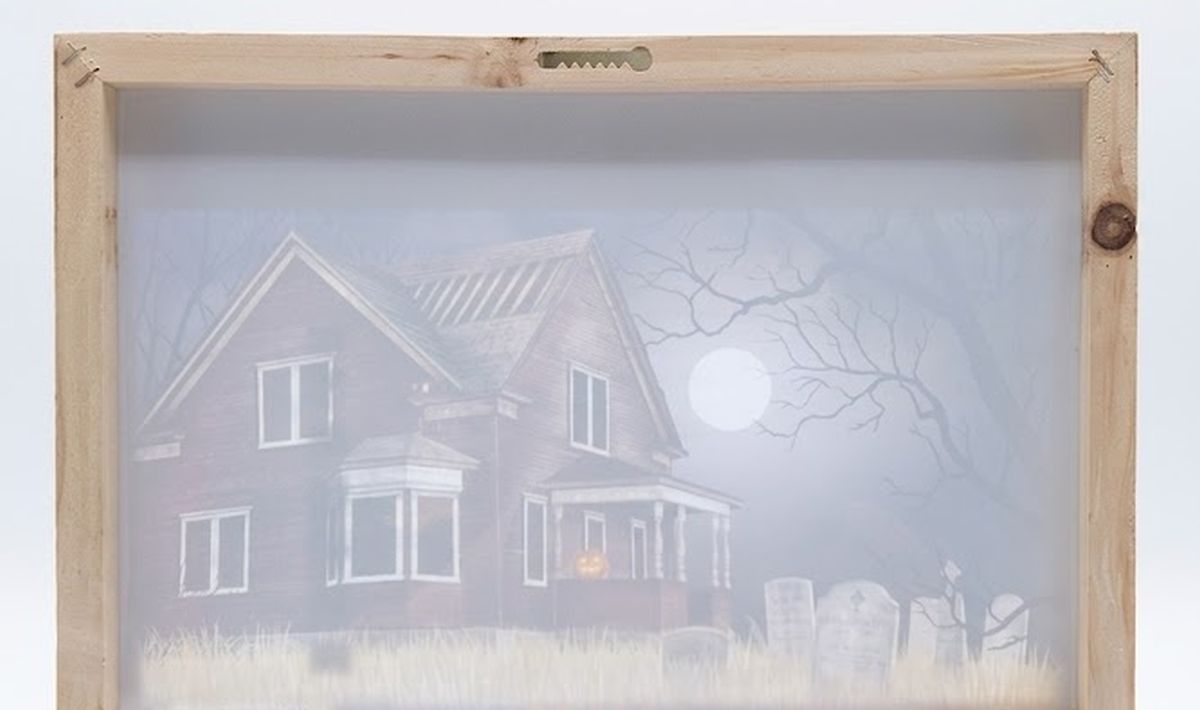Hallow's Eve by Billy Jacobs Framed Canvas Halloween Wall Art, 12" X 16"