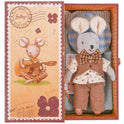 Levlovs Musician Mouse Liam in Stamp Holder Collectible Box with Bedding