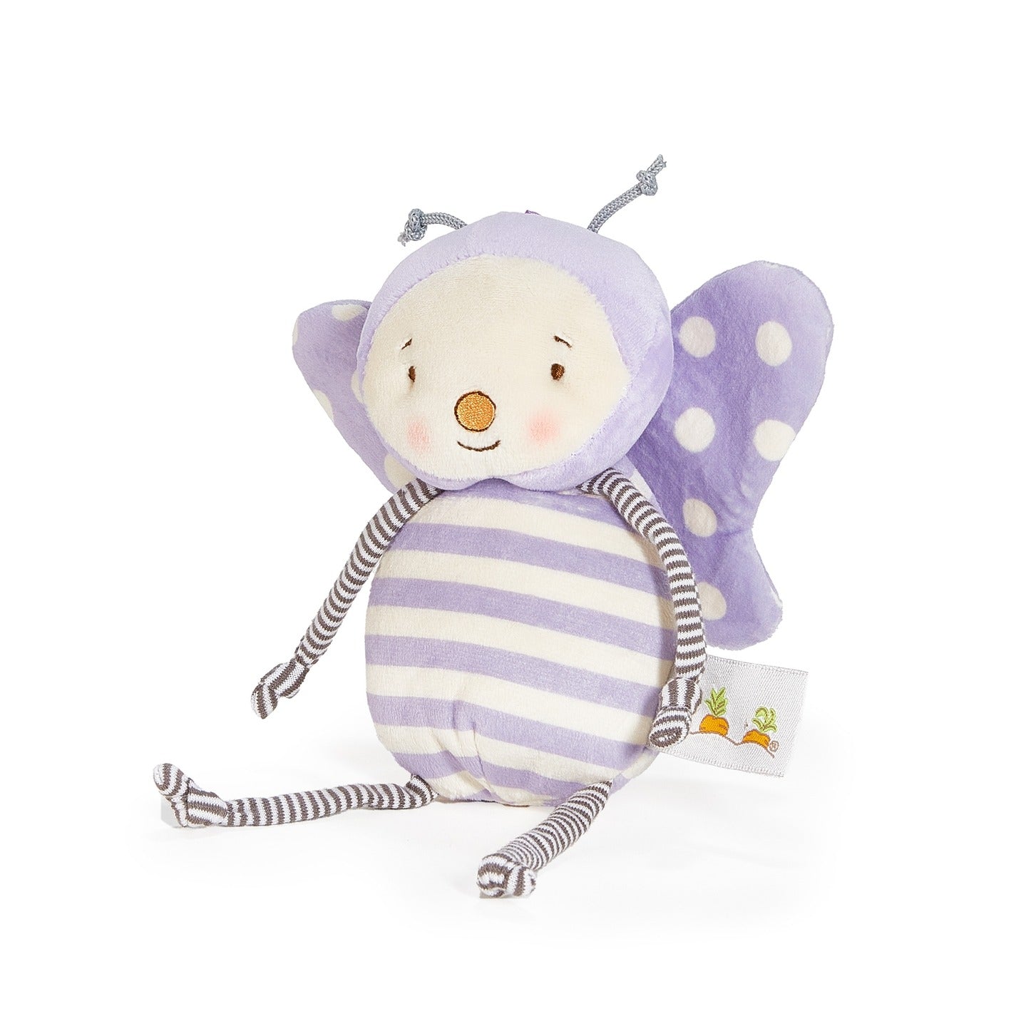 Bunnies By The Bay Purple and White Spring Plush Flutterbye Butterfly, 6"