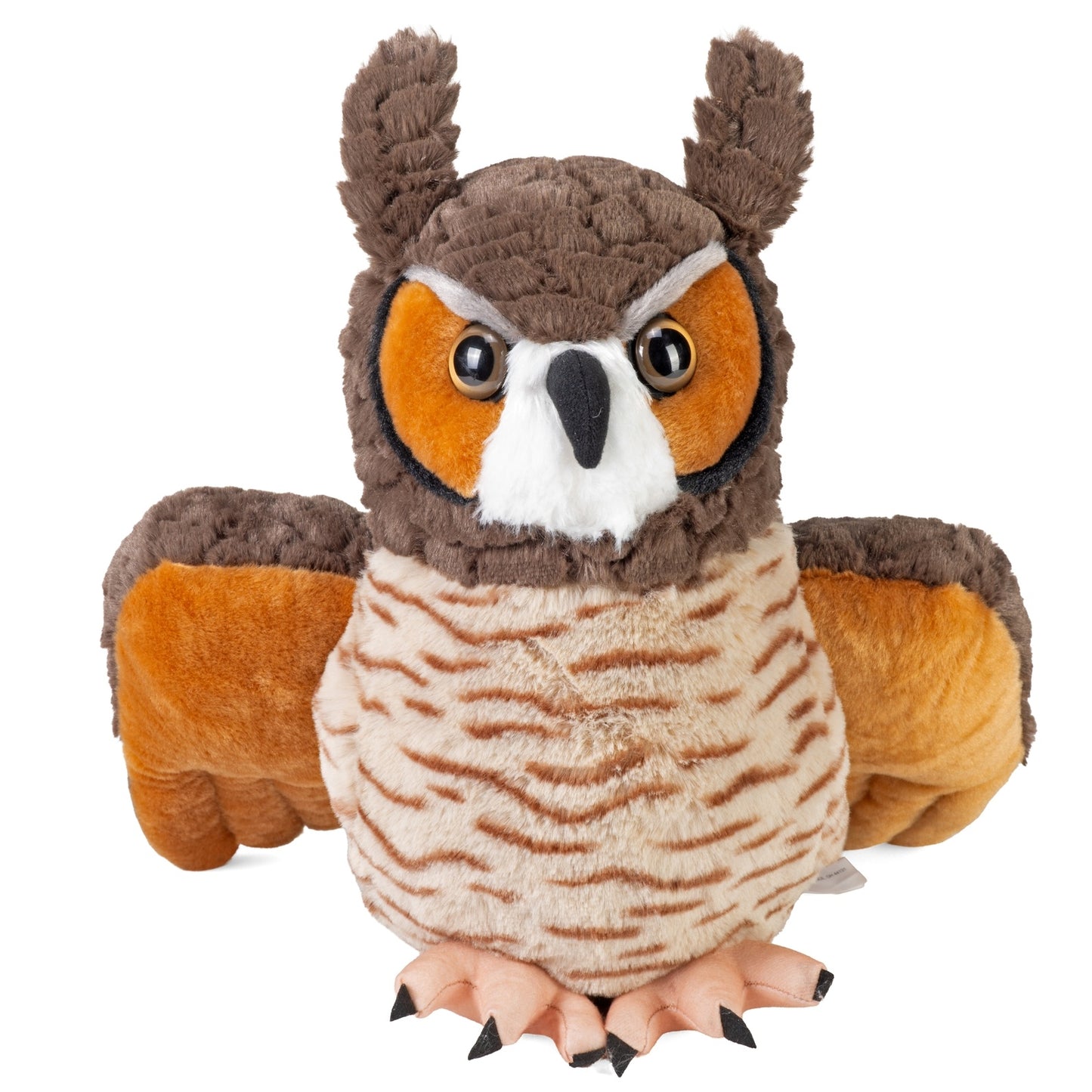 Great Horned Owl Realistic Plush, 12" Stuffed Animal, Wild Republic Cuddlekins
