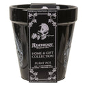 Alchemy England Gothic Planter Black Ceramic Herb and Flower Pot Toadstool Magic