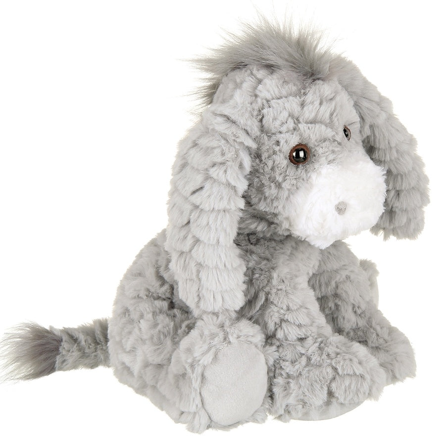 Bearington Donny The Donkey Soft Cloud-Tuft Grey Plush Stuffed Animal - 10.5"