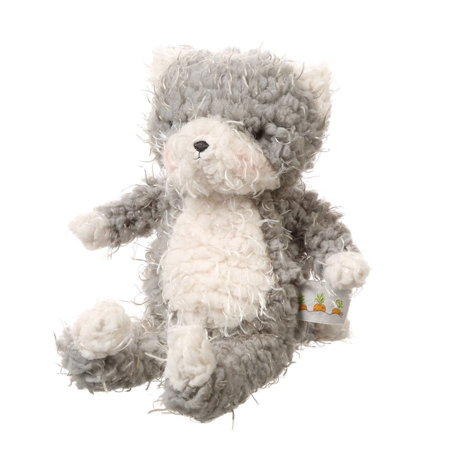 Bunnies By The Bay Shaggy Purr-ty Plush Soft 12" Gray White Kitty Cat