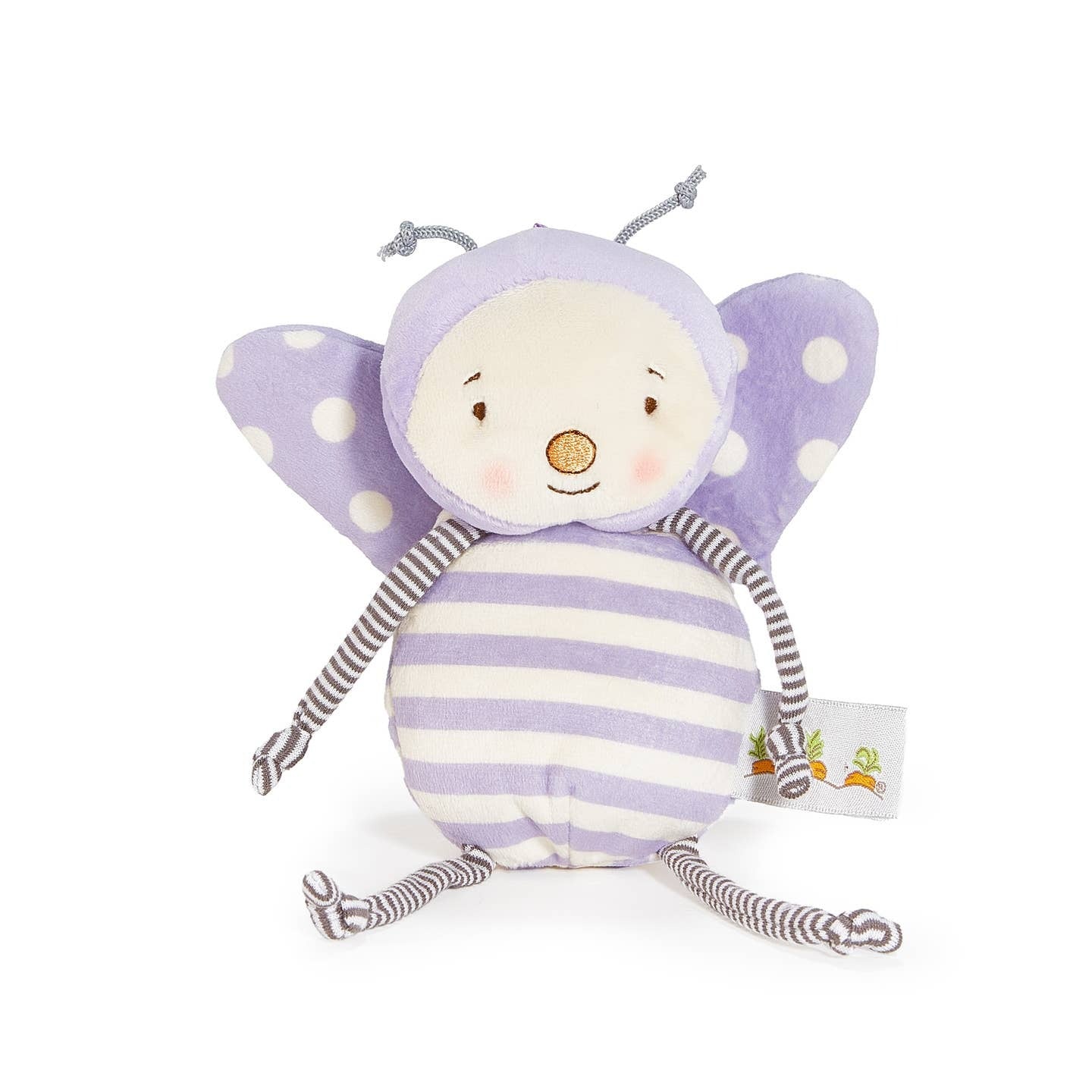 Bunnies By The Bay Purple and White Spring Plush Flutterbye Butterfly, 6"