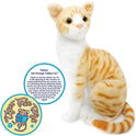 Tobias the Orange Tabby Kitty Cat, 13" Plush Stuffed Animal