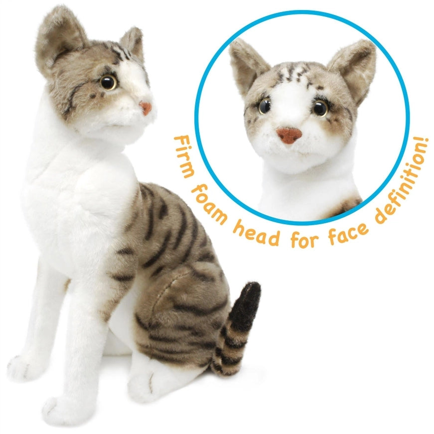 Amy The American Shorthair Cat, Plush, 14" Stuffed Animal
