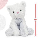 Gund Cozys Collection Cat Stuffed Animal Plush, White and Gray, 10"