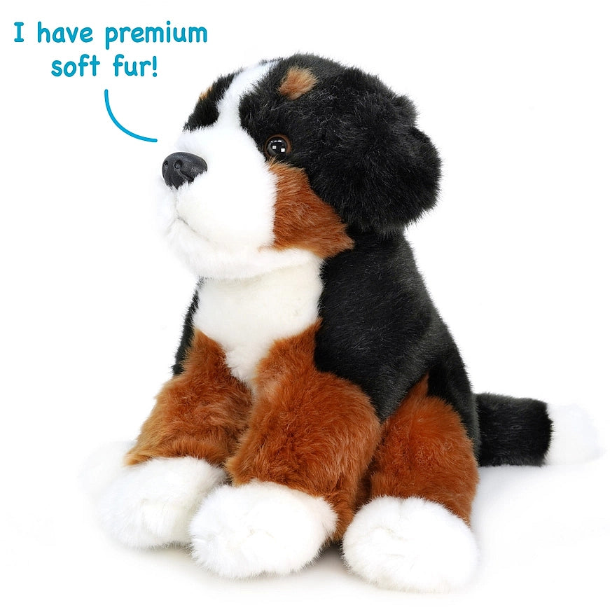 Bastien the Bernese Mountain Dog Plush Stuffed Puppy, Viahart