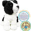 Borna The Border Collie, 11" Stuffed Animal Plush Puppy Dog Viahart
