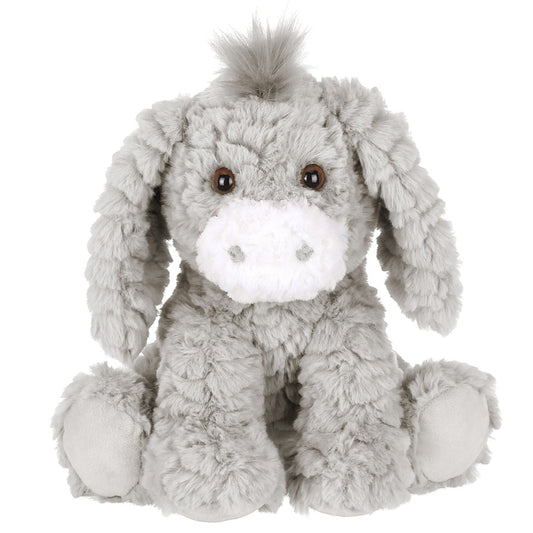 Bearington Donny The Donkey Soft Cloud-Tuft Grey Plush Stuffed Animal - 10.5"