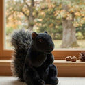 Acorn Black Plush Squirrel, 7" Woodland Stuffed Animal by Bearington Collection