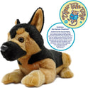 Gretchen the German Shepherd 14" Laying Plush Dog by Viahart Toy Co.