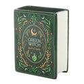 Green Witch Book of Spells Small 5.75" Book-Themed Flower Vase