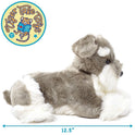 Siegfried the Schnauzer 12" Plush Puppy Dog, Stuffed Animal, Viahart