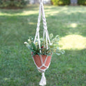 Kailani Macrame Plant Hanger with Terracotta Flower Pot, Planter