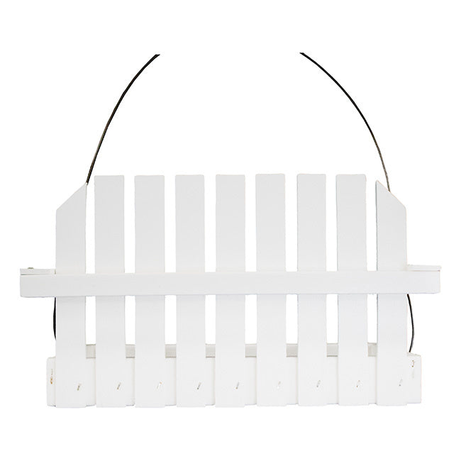 Amish Made Recycled Plastic Swing Bird Seed Feeder in White