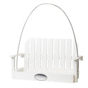 Amish Made Recycled Plastic Swing Bird Seed Feeder in White