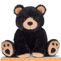 Bearington Collection Soft Plush Woody the Black Bear, 10 1/2" Stuffed Animal