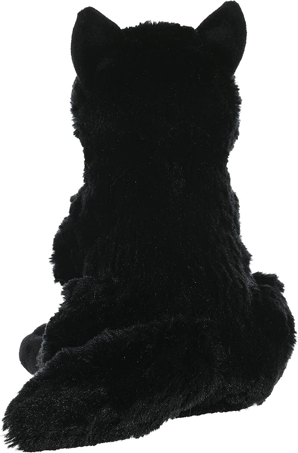 Wild Republic Cuddlekins Black Wolf, 12" Plush, Soft Stuffed Animal