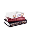 Jane Austin Classics 3 Books Stacked Ceramic, Small Unique Book Planter