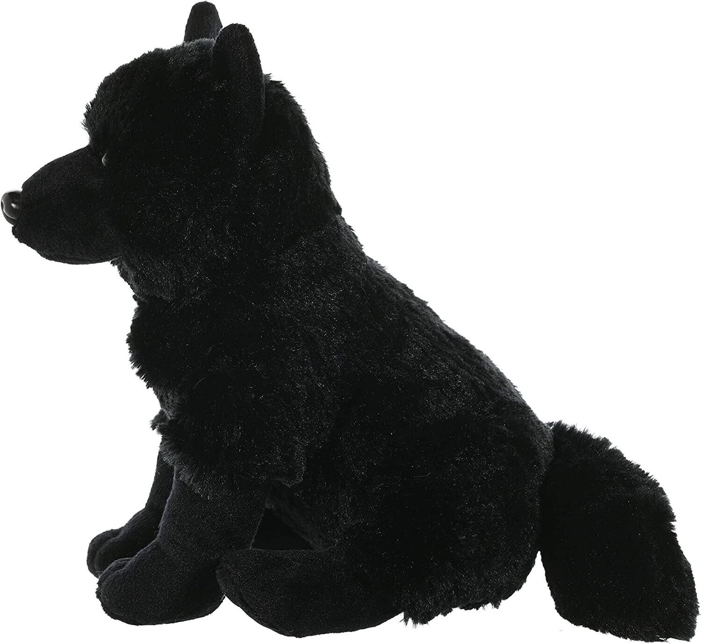 Wild Republic Cuddlekins Black Wolf, 12" Plush, Soft Stuffed Animal