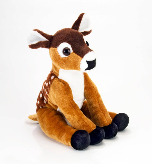 Wild Republic Cuddlekins Deer, Sitting Fawn, Plush Stuffed Animal, 12"