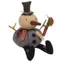 Primitive Olaf the Snowman Doll W/Candy Cane Christmas and Winter Prim Decor