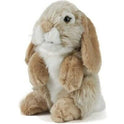 Living Nature Brown Sitting Lop Eared Rabbit Stuffed Animal, 7" Plush