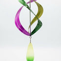 Pink and Yellow Dragonfly Colorful Wind Spinner Mobile with Pendant, 34"