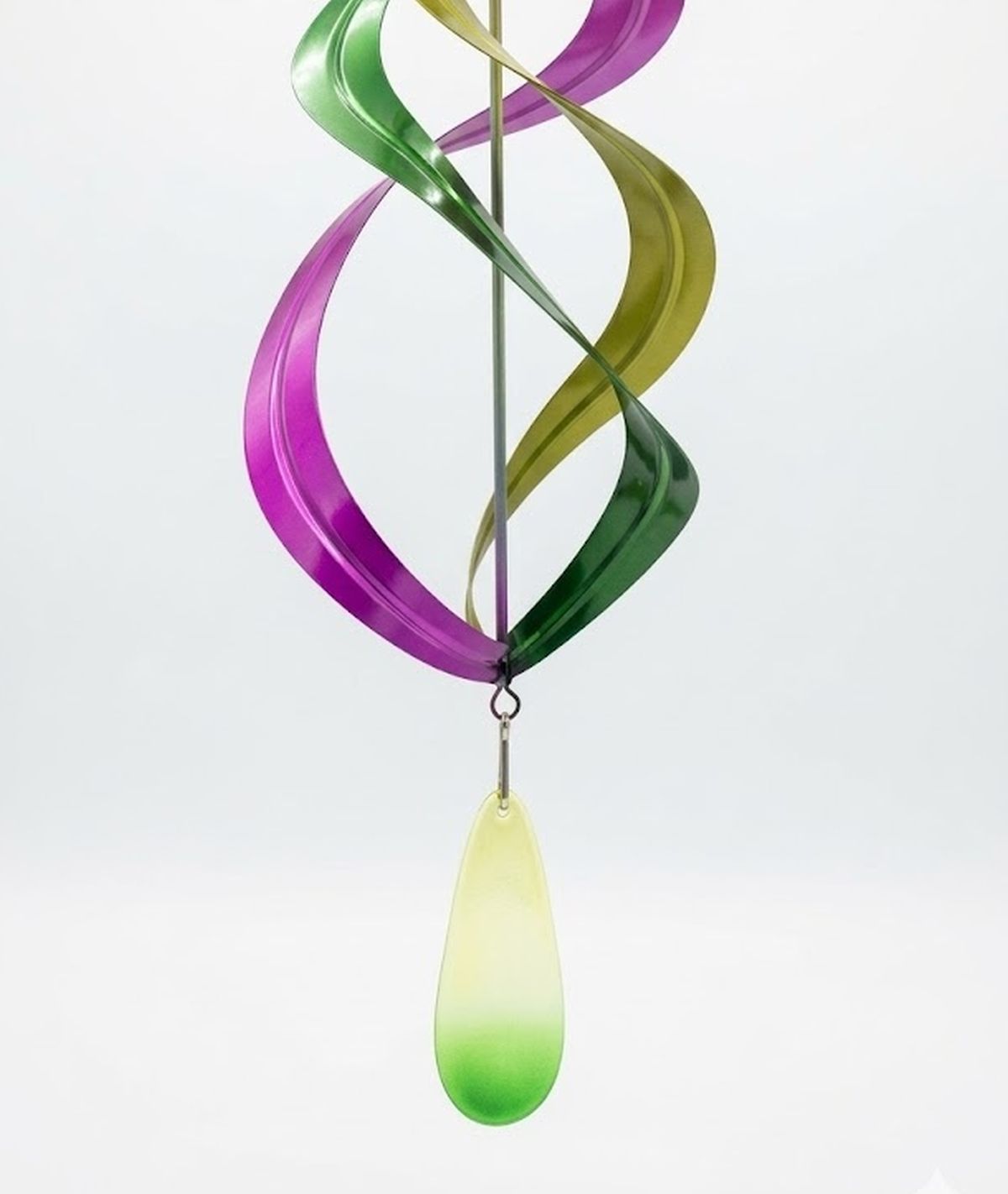 Pink and Blue Butterfly Colorful Wind Spinner Mobile with Pendant, 32"