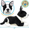Baxter the Boston Terrier Plush Puppy Dog, Stuffed Animal, Viahart