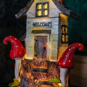 Enchanting Small Fairy Gnome Home, LED Light Up Resin 8" House